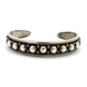 Little Yellowhorse Rising Sun Sterling Silver Bubble Cuff Bracelet Little Yellowhorse Rising Sun Sterling Silver Bubble Cuff Bracelet
