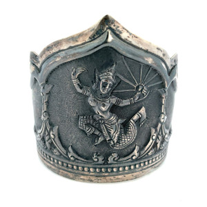 Sterling Silver Thailand Dancing Woman Cuff Bracelet Sterling Silver Thailand Dancing Woman Cuff Bracelet