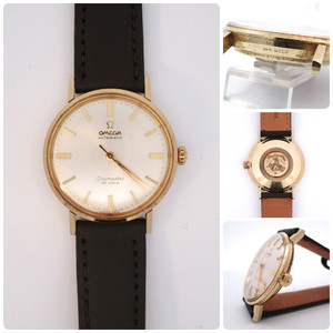 Vintage Omega Seamaster De Ville 34mm 14k Gold Automatic Men's Watch (B18474 EH) Vintage Omega Seamaster De Ville 34mm 14k Gold Automatic Men's Watch (B18474 EH)