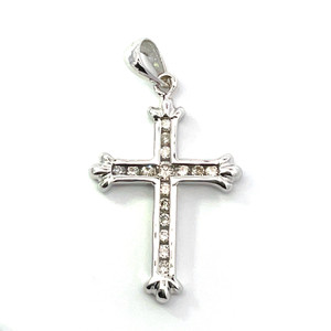 14K White Gold Approx. 0.33ct. tw Diamond Cross Pendant 14K White Gold Approx. 0.33ct. tw Diamond Cross Pendant