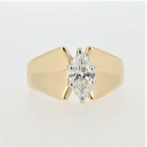 Resco 14K Y Gold GIA Cert .52ct Brilliant Cut Marquise Diamond Solitaire Engagement Ring Resco 14K Y Gold GIA Cert .52ct Brilliant Cut Marquise Diamond Solitaire Engagement Ring