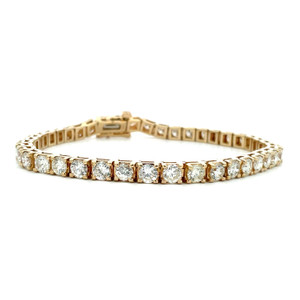 14K Yellow Gold approx 6.25 ct. tw.Diamond Tennis Bracelet 7" 14K Yellow Gold approx 6.25 ct. tw.Diamond Tennis Bracelet 7"