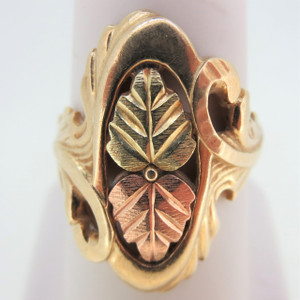 10K Black Hills Gold Coleman Co Leaves in an Oval Shape Ring Size 6.5 10K Black Hills Gold Coleman Co Leaves in an Oval Shape Ring Size 6.5