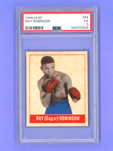 1948 Leaf Sugar Ray Robinson #64 PSA EX 5 (5004473 EH) 1948 Leaf Sugar Ray Robinson #64 PSA EX 5 (5004473 EH)