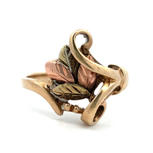10K Black Hills Gold Coleman Co Leaves Ring Size 6.5 10K Black Hills Gold Coleman Co Leaves Ring Size 6.5