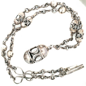 Vintage Sterling Silver Mexican Lantern Pendant Chain Necklace Vintage Sterling Silver Mexican Lantern Pendant Chain Necklace