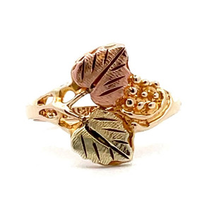 Black Hills Gold 12K 10K Ring Size 5.5