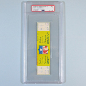 1967 NFL Championship Full Ticket Packers vs. Cowboys Ice Bowl PSA 3 (5004630 EH)