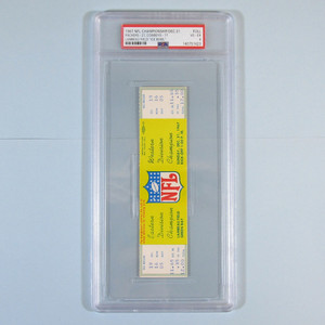 1967 NFL Championship Ice Bowl Full Ticket PSA VG-EX 4 Packers vs. Cowboys (5004631 EH)