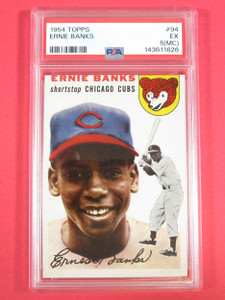 1954 Topps #94 Ernie Banks RC HoF PSA 5 EX