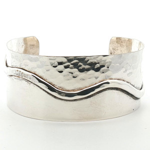Sterling Silver Navajo Waves Cuff Bracelet