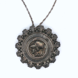 Sterling Silver Liberty Coin Replica Medallion Pendent and Brooch