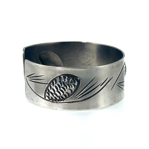Sterling Silver Pine Cone Cuff