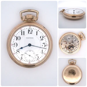 Vintage 1915 Waltham Vanguard 16s 23j RR 10k GF BOC Pocket Watch (B24308 EH)