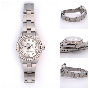 1990 Rolex Ladies Datejust 69173 Stainless Steel Diamond Bezel 26mm (B24313 EH)