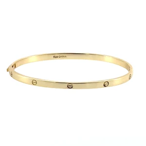Sterling Silver Gold Tone Bangle Bracelet