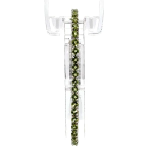 Sterling Silver Round Cut Peridot Tennis Bracelet