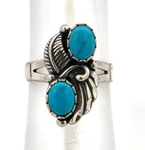Sterling Silver Turquoise Ring Size  5