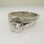 Platinum Gold & Silver Creation 1.02 ct Princess Cut Diamond Solitaire Ring with Wedding Band Size 7 1/2