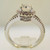 18k White Gold Natalie K 1.05ct Round Brilliant Cut Diamond Halo Ring Size 6 1/2