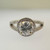 18k White Gold Natalie K 1.05ct Round Brilliant Cut Diamond Halo Ring Size 6 1/2