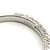 18k White Gold .72ct Princess Cut Diamond Ring with Filigree Detailing and Diamond Accents  2 Matching Wedding Bands Size 6 1/2