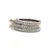 18k White Gold .72ct Princess Cut Diamond Ring with Filigree Detailing and Diamond Accents  2 Matching Wedding Bands Size 6 1/2