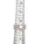 18k White Gold .72ct Princess Cut Diamond Ring with Filigree Detailing and Diamond Accents  2 Matching Wedding Bands Size 6 1/2
