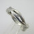 Sterling Silver Diamond Twist Ring Size 6.5