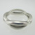 Sterling Silver Diamond Twist Ring Size 6.5
