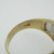 14k Yellow Gold Approx 1/3ct Round Brilliant Cut Diamond Men's Band Ring Size 10