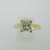 14k Yellow Gold I.G.I. Certified 1.51ct Rectangular Cut Solitaire Diamond Ring Size 7 1/2