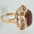 10k Yellow Gold Goldstone Ring Size 10 1/4