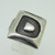 Sterling Silver Signet Initial Monogram D Ring Size 9.5