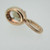 14k Rose Gold 1.12 ct Brown Tourmaline Pendant with Diamond Halo