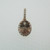 14k Rose Gold 1.12 ct Brown Tourmaline Pendant with Diamond Halo