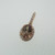 14k Rose Gold 1.12 ct Brown Tourmaline Pendant with Diamond Halo