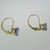 14k Yellow Gold Oval Cut Tanzanite Earrings