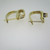14k Yellow Gold Approx .66ct TW Diamond Latch Back Hoop Earrings 