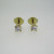 14k Yellow Gold Approx .30ct TW Round Brilliant Cut Diamond Screw Back Stud Earrings 