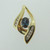 14k Yellow Gold Created Alexandrite Pendant with Diamond Accents