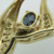 14k Yellow Gold Created Alexandrite Pendant with Diamond Accents