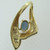 14k Yellow Gold Created Alexandrite Pendant with Diamond Accents