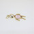 14k Yellow Gold Pale Pink Created Alexandrite June Birthstone Boy Charm Pendant