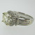 14k White Gold Approx 2.11 ct Round Brilliant Cut Diamond Ring with Diamond Halo Accents Size 6 1/2