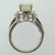 14k White Gold Approx 2.11 ct Round Brilliant Cut Diamond Ring with Diamond Halo Accents Size 6 1/2