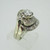 14k White Gold Approx .60ct Round Brilliant Cut Diamond Ring with Wedding Band Size 8