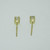 14k Yellow Gold Approx .40ct TW Round Brilliant Cut Diamond Earrings 