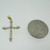 10k Yellow Gold Diamond Cross Pendant 