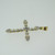 10k Yellow Gold Diamond Cross Pendant 